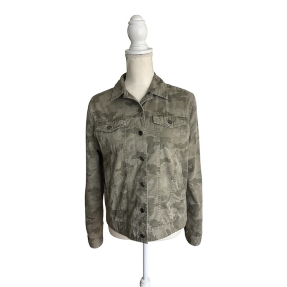 ATM Sage Green Camouflage Large Denim Jacket - Picture 2 of 14